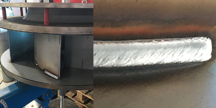 OTC DAIHEN DP-500焊機焊接不銹鋼風機案例，成型美觀